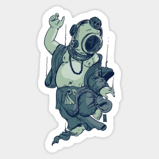 Aqua Buddha Sticker